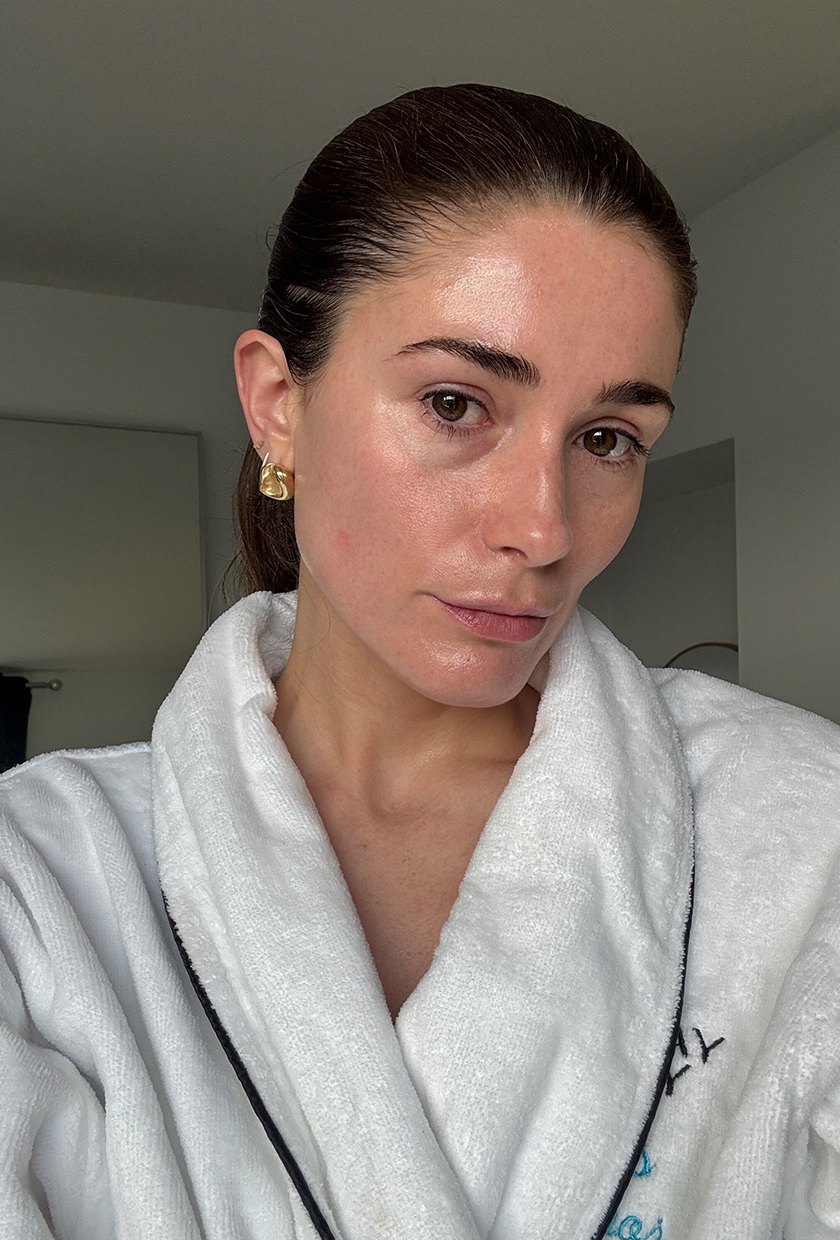 A picture of beauty editor Eleanor after using the Medik8 eye cream