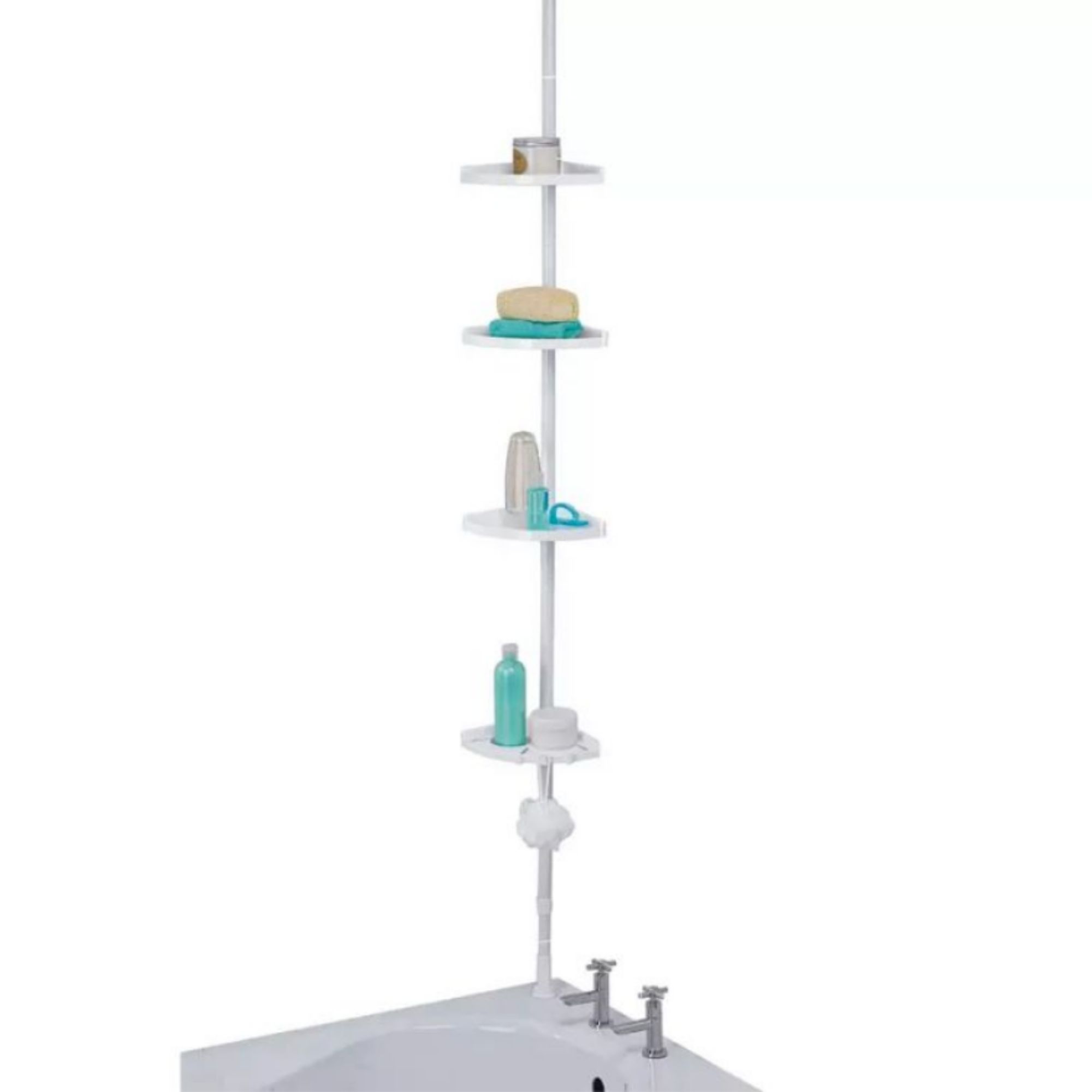 Argos Home Steel Shower Organiser Pole