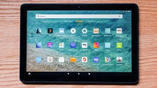 Amazon Fire HD 10 Plus tablet main screen
