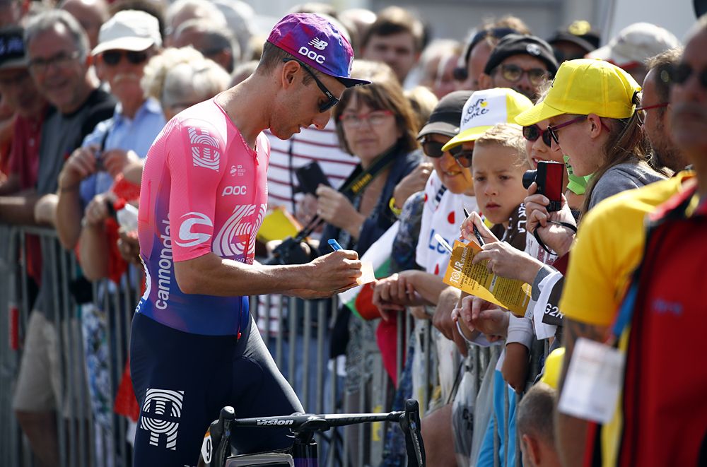 Mike Woods (EF Education First) at the start of stage 4 Tour de France