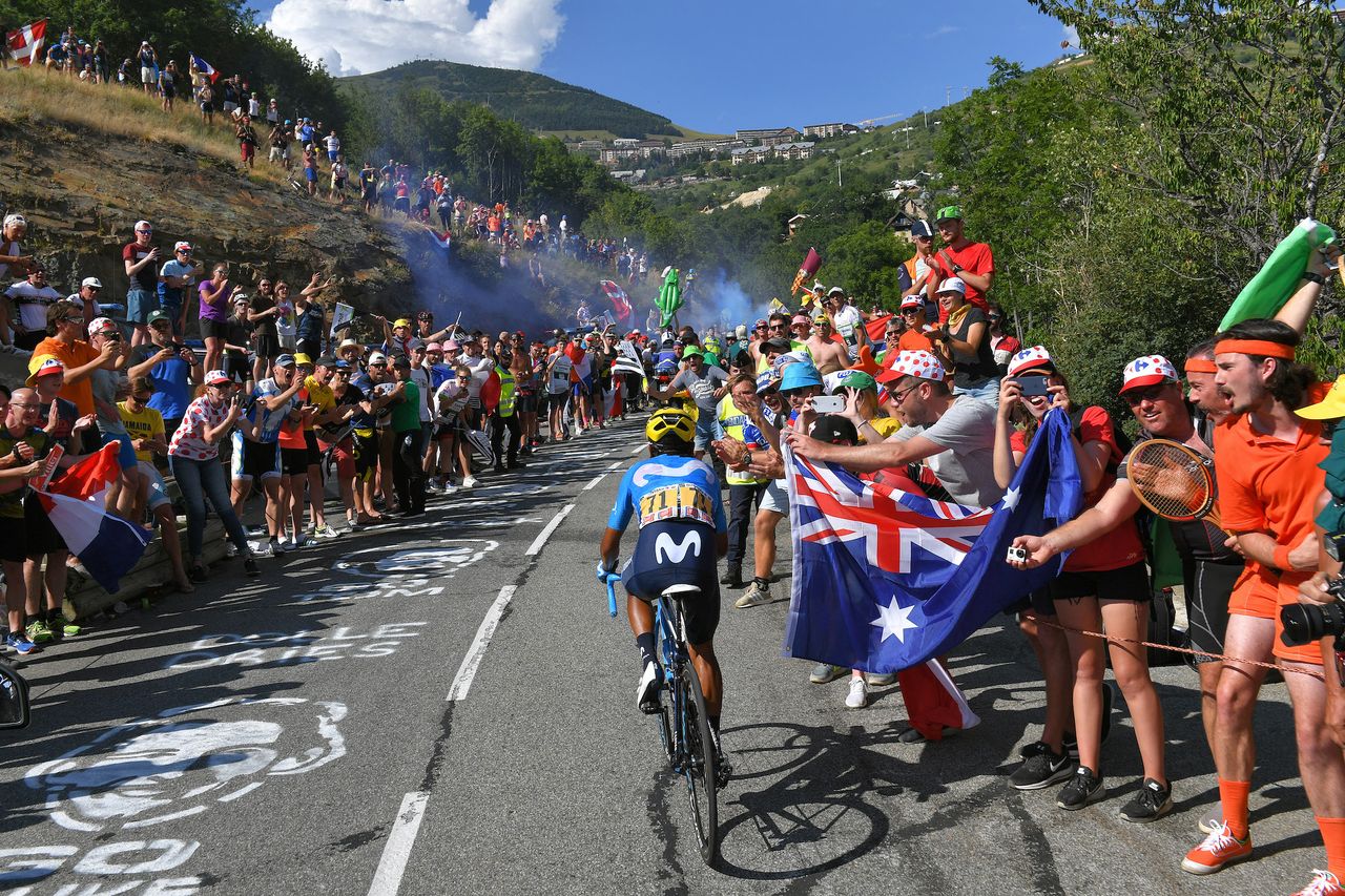 Alpe d&#039;Huez at the 2018 Tour de France