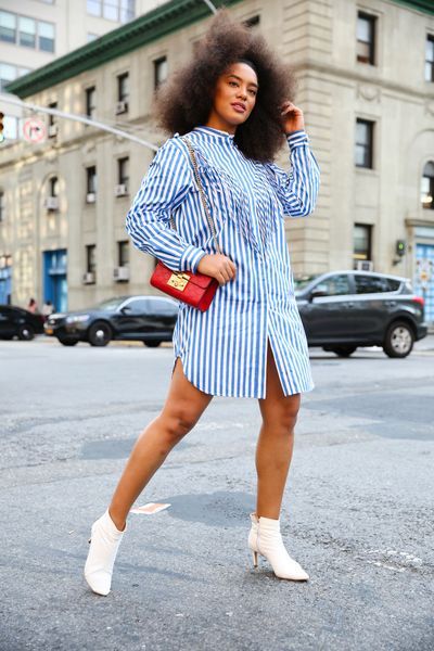25 Cute Striped Shirt Outfits | Marie Claire