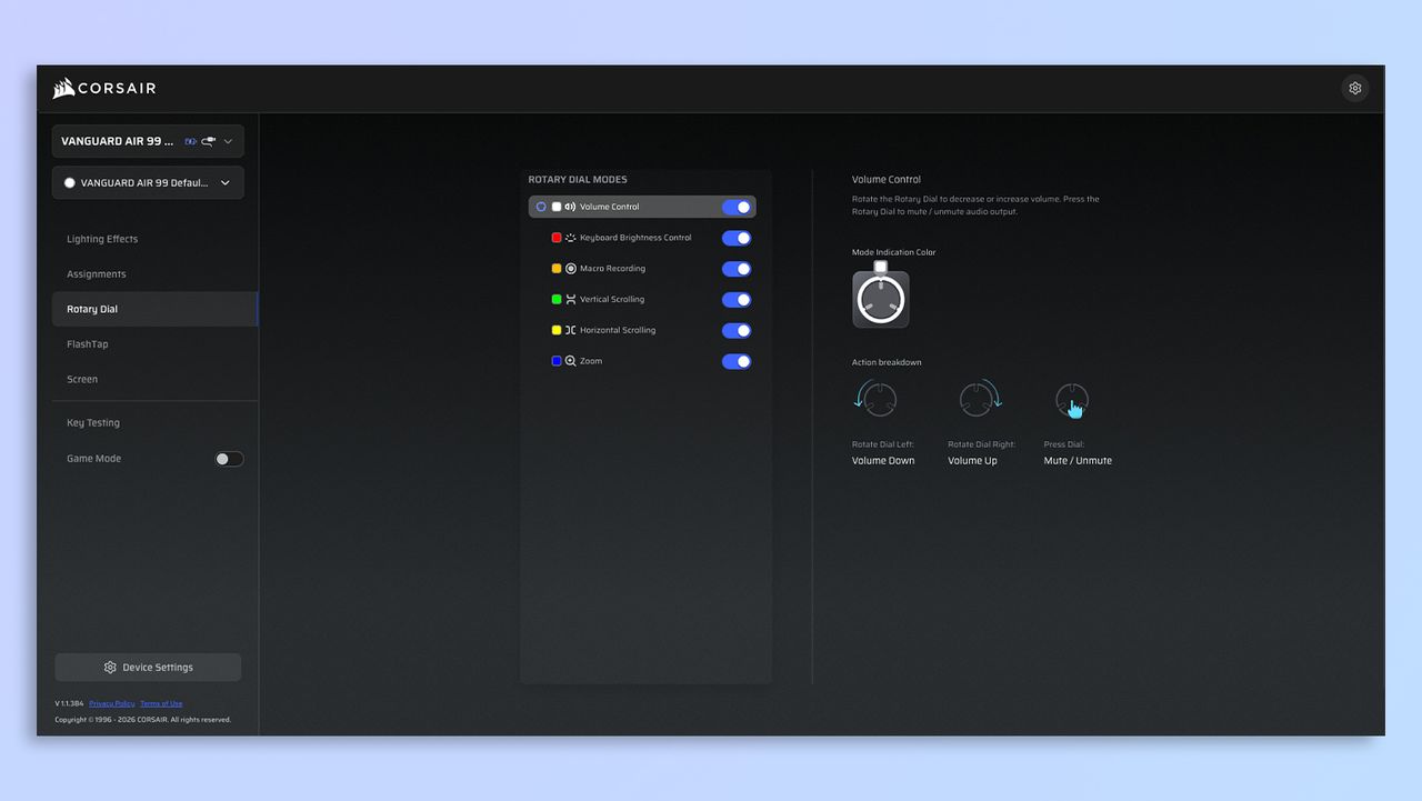 Corsair Web Hub screenshots