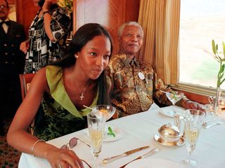 Nelson Mandela and Naomi Campbell