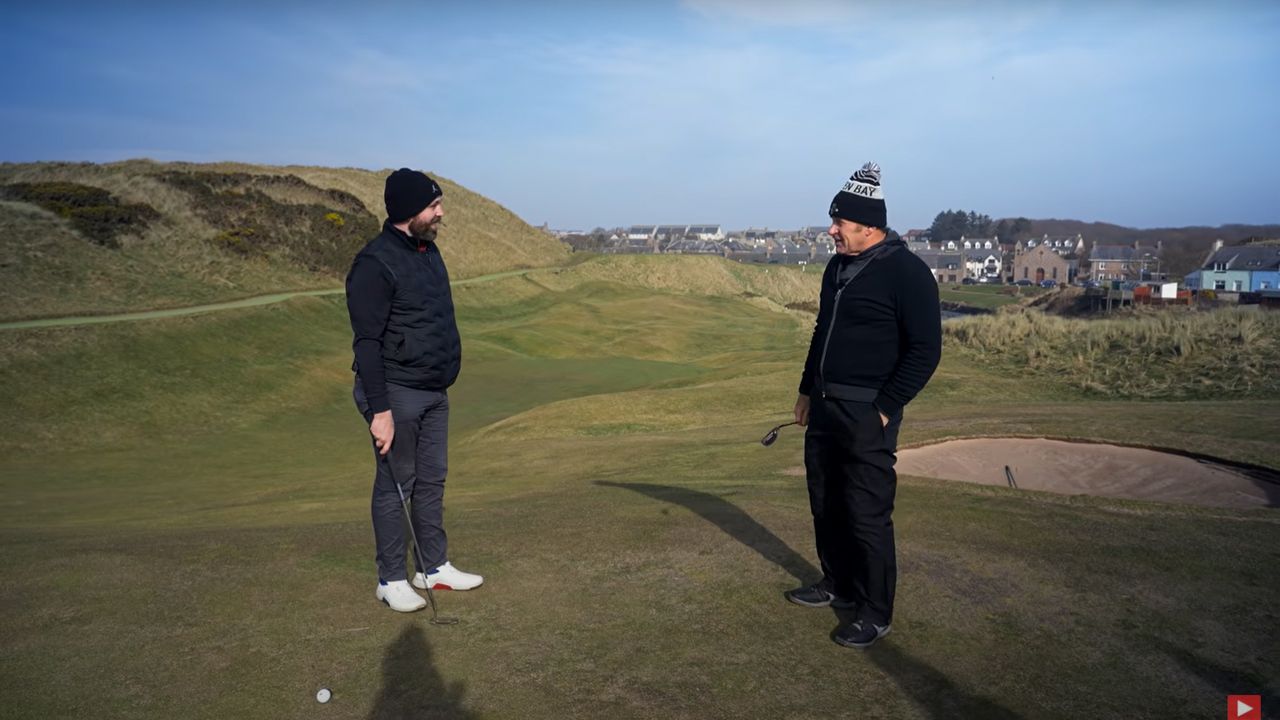 WATCH: Rick Shiels Takes On Sir Nick Faldo At Cruden Bay