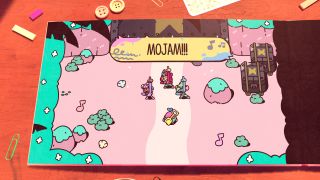 The Plucky Squire screenshot showcasing the player's team on a quest