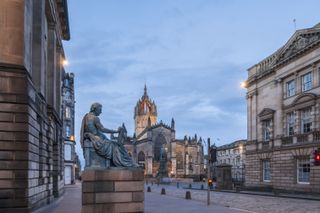 statue in city centre Edinburgh, Scotland