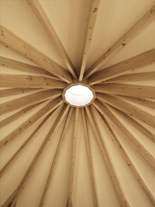 Scribner’s Catskill Lodge, The Rounds wooden ceiling