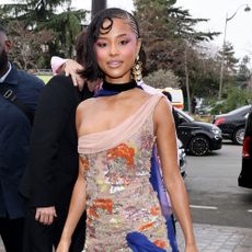 Tyla attends the Valentino couture show in Paris