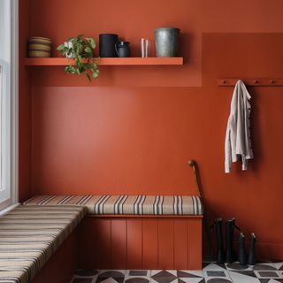 Paint trends 2023 red painted boot room paint and paper library