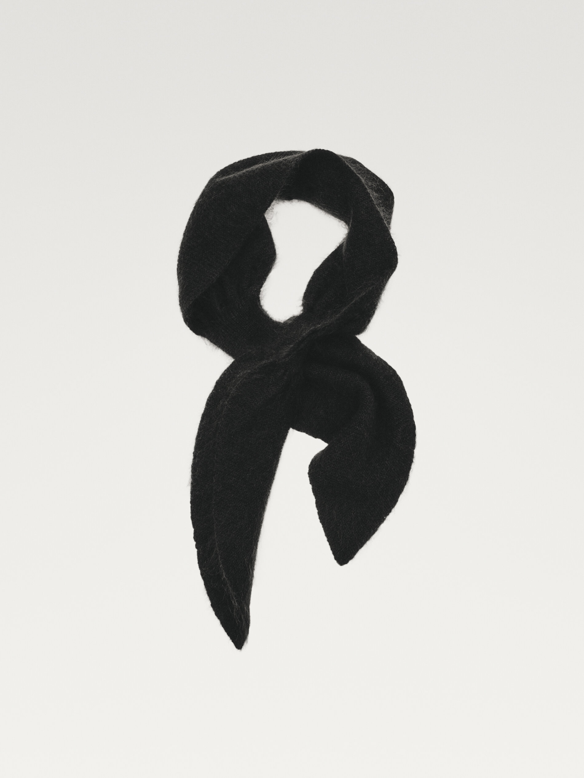 100% Cashmere Knit Tie With Bow