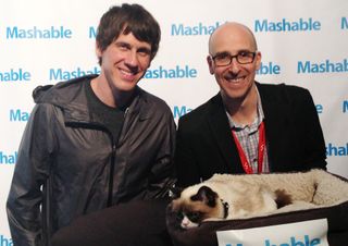 Grumpy Cat with Lance Ulanoff and Dennis Crowley
