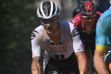 Team Sunweb&rsquo;s Nicolas Roche at the 2020 Strade Bianche