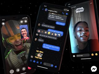 A photo of the Messenger app with a Star Wars Theme