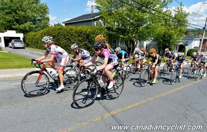 Veronique Fortin (left) set the pace on the climbs