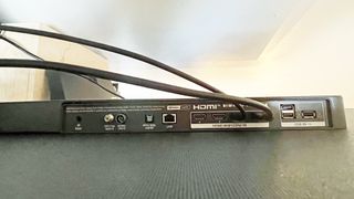 HDMI-portene på LG C2 OLED.