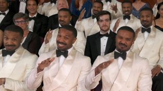 Multiple Michael B. Jordans in the audience at the Oscars