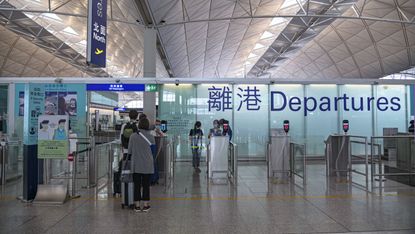 Hong Kong departures