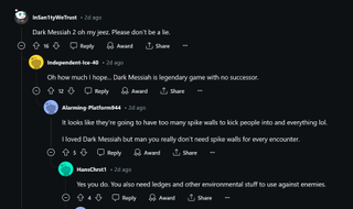 Reddit комментирует Alkahest, похожую на Dark Messiah of Might and Magic, которая является отличной игрой