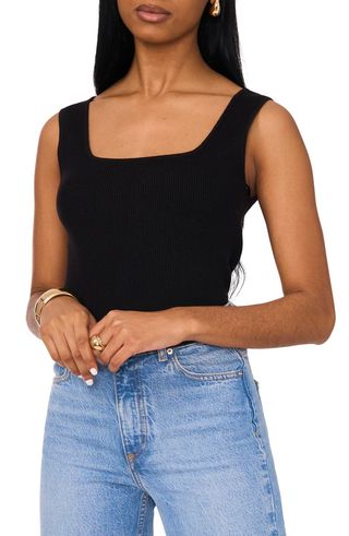 Square Neck Rib Tank