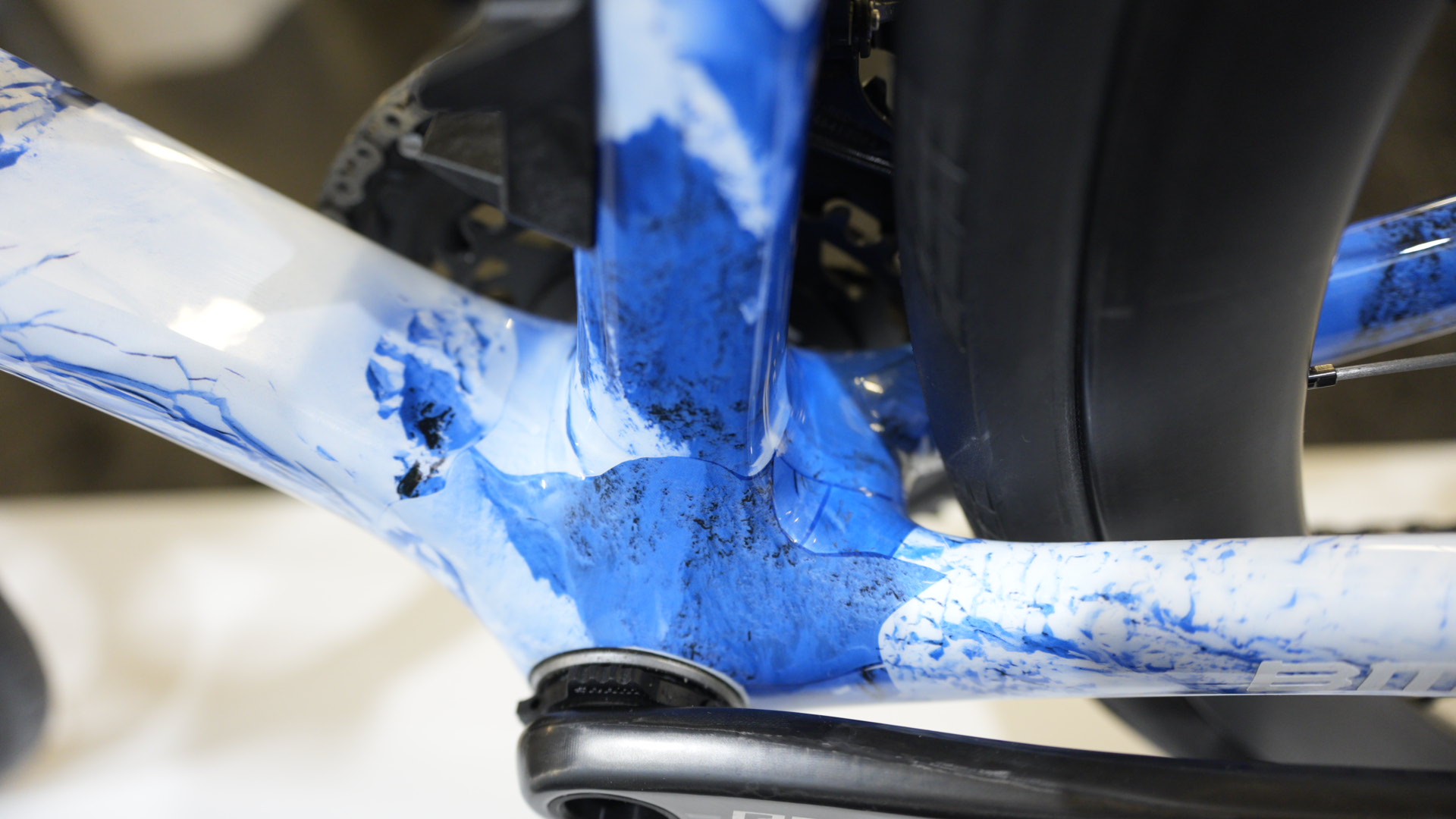 close up details of expensive bikes