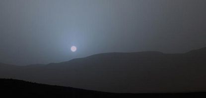 This is what a sunset looks like from Mars