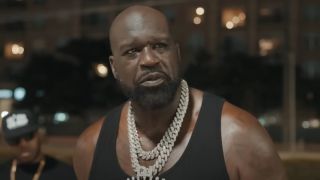 Shaquille O'Neal in music video for "Stop the Rain"