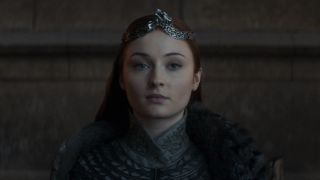 Sansa wearing a crown in the finale of Game of Thrones