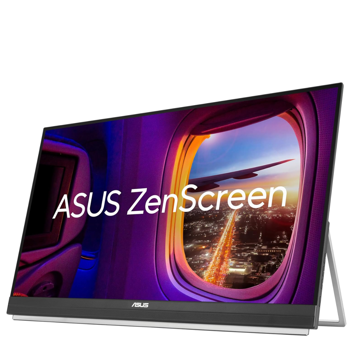 ASUS ZenScreen MB27ACF on a white background
