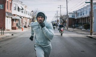 Michael B. Jordan as Adonis "Donnie" Creed, running, in Creed