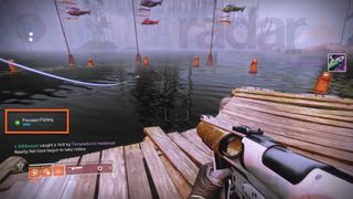 Destiny 2 Season of the Deep Fishing Focused Fishing meter highlighted in orange box