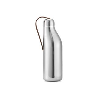 Silver water bottle