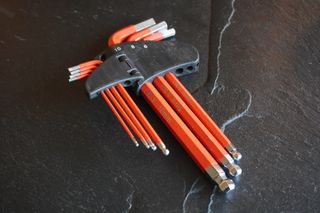 Image shows allen keys for maintaining a bike on a budget.