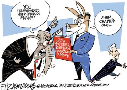 Political Cartoon U.S GOP Mitch McConnell SCOTUS Neil Gorsuch