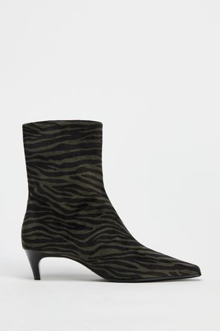 Soft Animal Print Ankle Boots