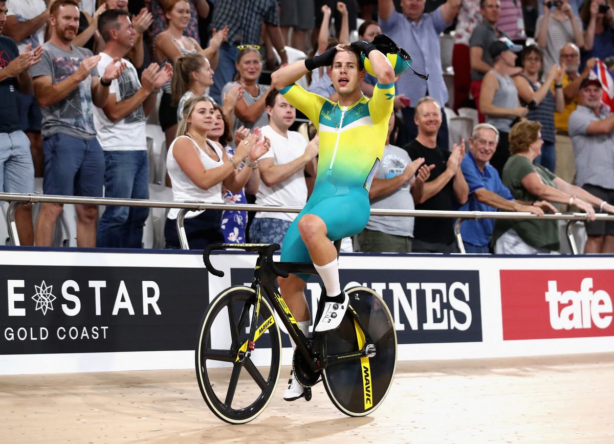 Sam Welsford (Australia) comes to term with winning gold