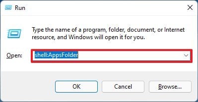 Shell AppFolder command