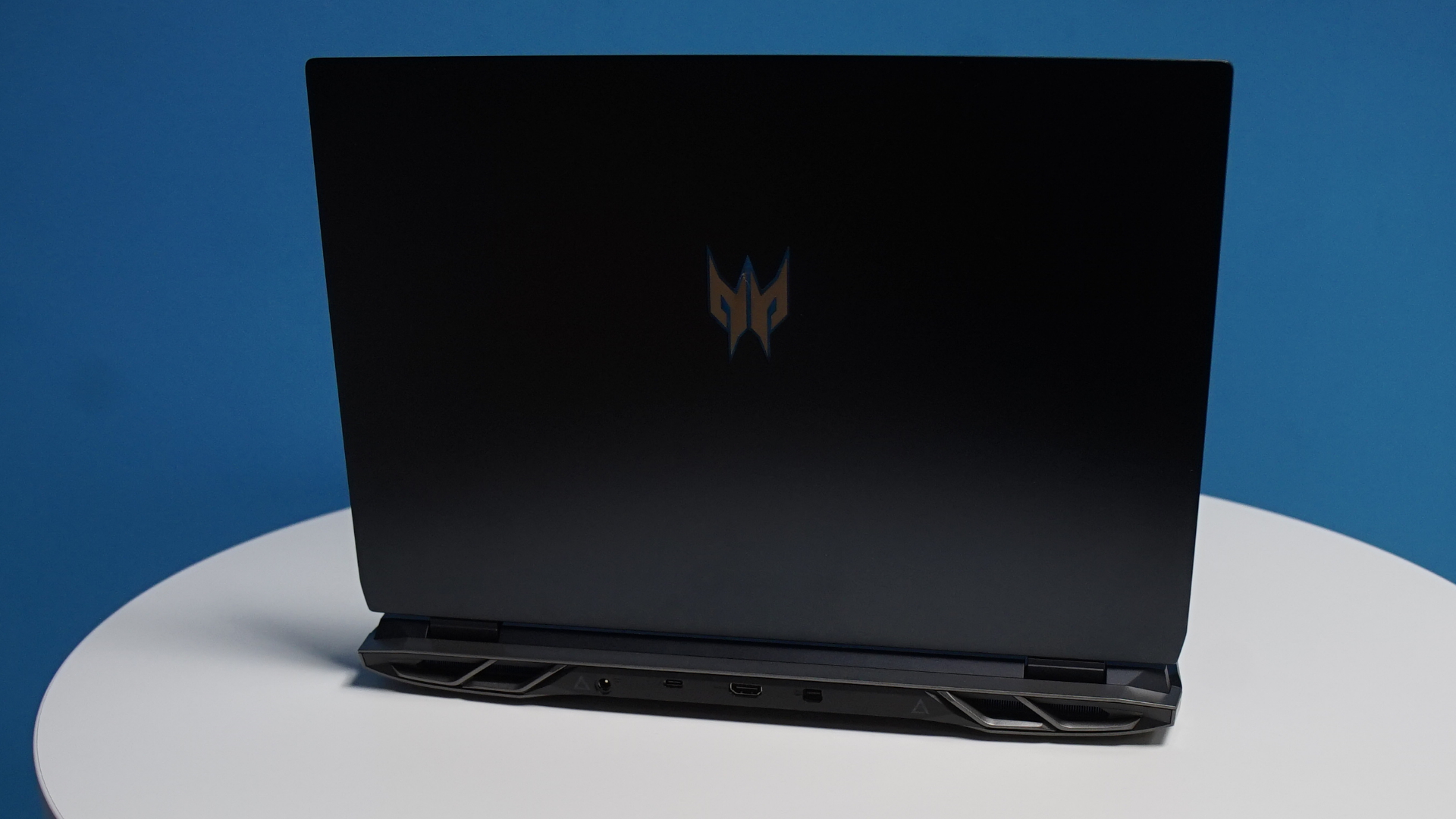 Acer Predator Helios gaming laptop from the back.
