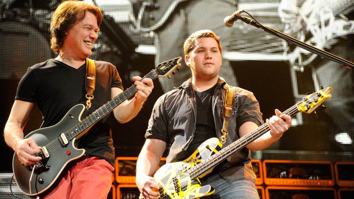 Eddie and Wolfgagn Van Halen