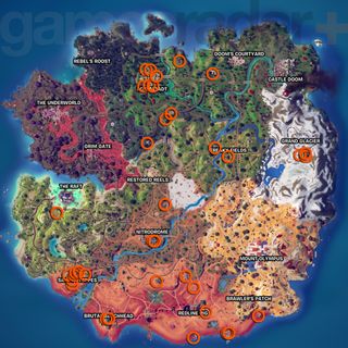 Fortnite Toilets locations map