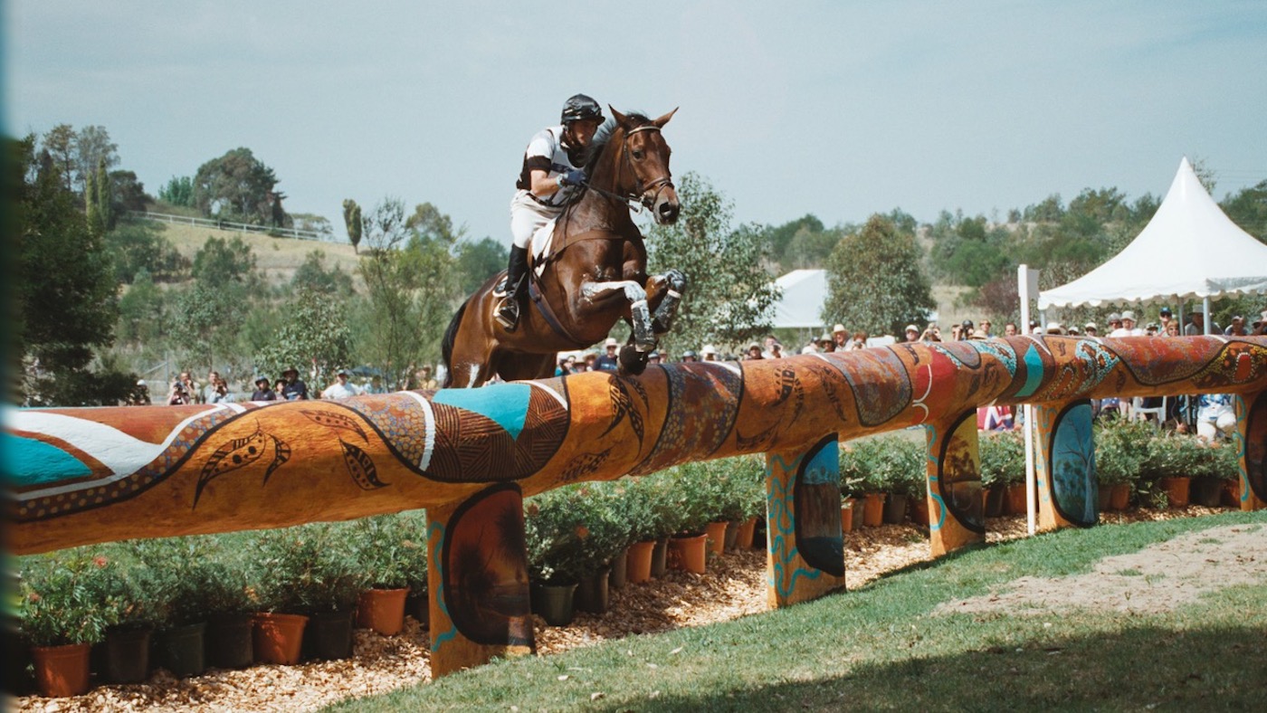 Blyth Tait and Welton Envoy at Darug Bulada snake fence Julie Wilson