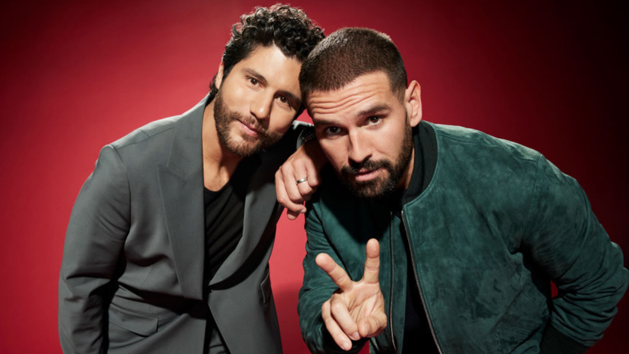 Dan + Shay are shown on The Voice.