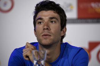 FDJ's Thibaut Pinot at the Tour de France press conference