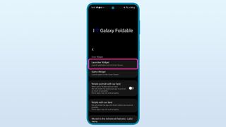 How to Samsung Galaxy Z Flip 5 cover screen apps Launcher Widget button