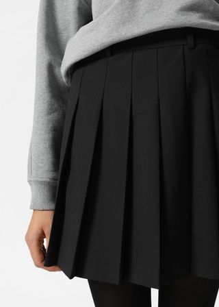 Pleated Mini Skirt