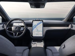 Volvo EX90 interior with dashboard and touch-screen