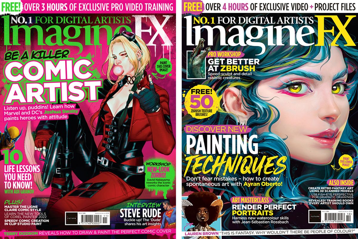 magazine spreads