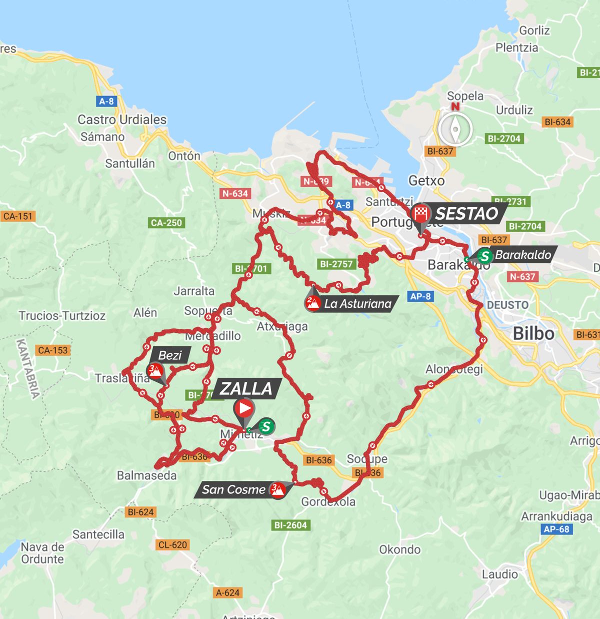 Maps and profiles for the 2021 Itzulia Basque Country