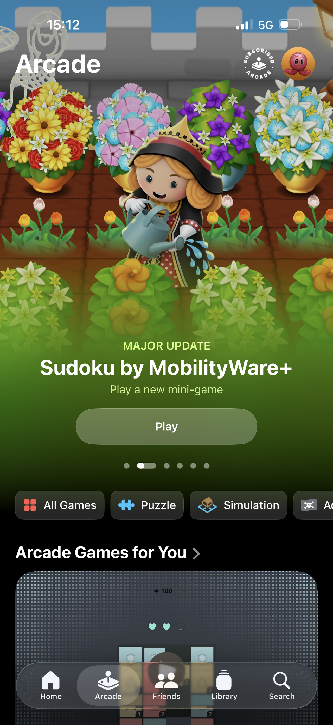 The Apple Arcade UI