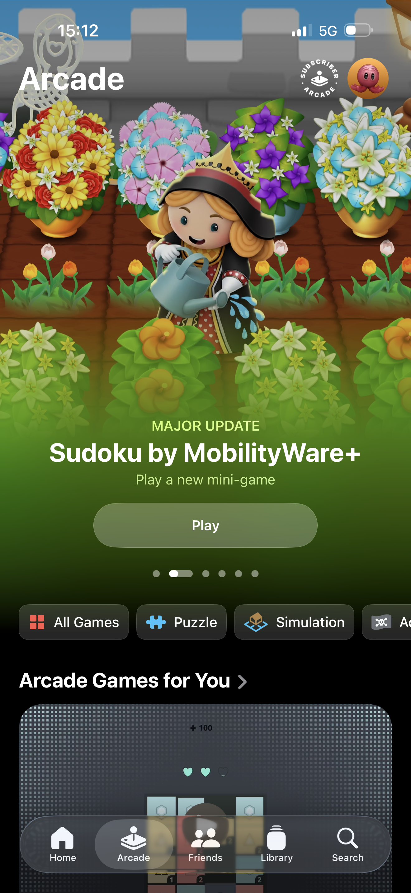 The Apple Arcade UI